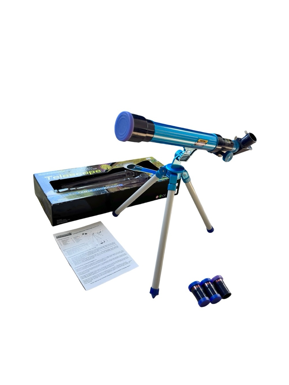 Jr. Science Explorer Telescope 20x 30x 40x Magnification Tripod Age 10 STEM Toys